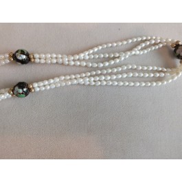 3-strand fresh water pearl necklace