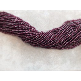 Plain round garnet strands 4 mm