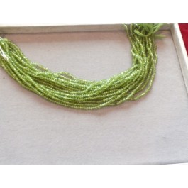 Peridot faceted strands