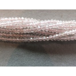 Faceted rose quartz Strands