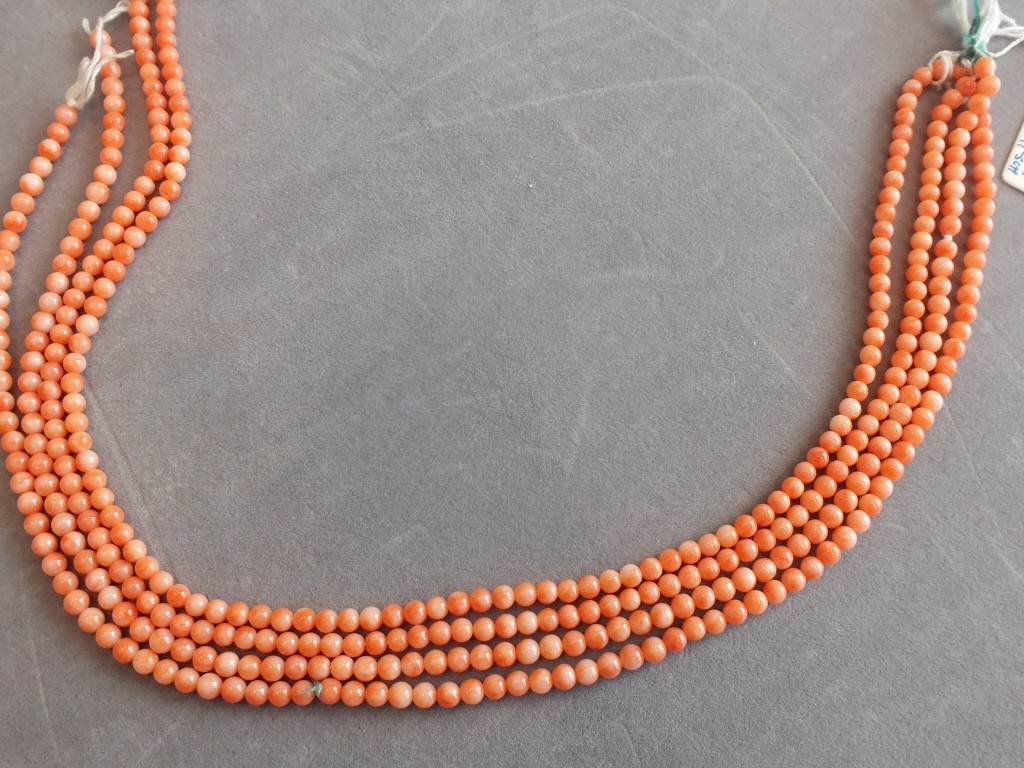 Pink Coral  Strands.
