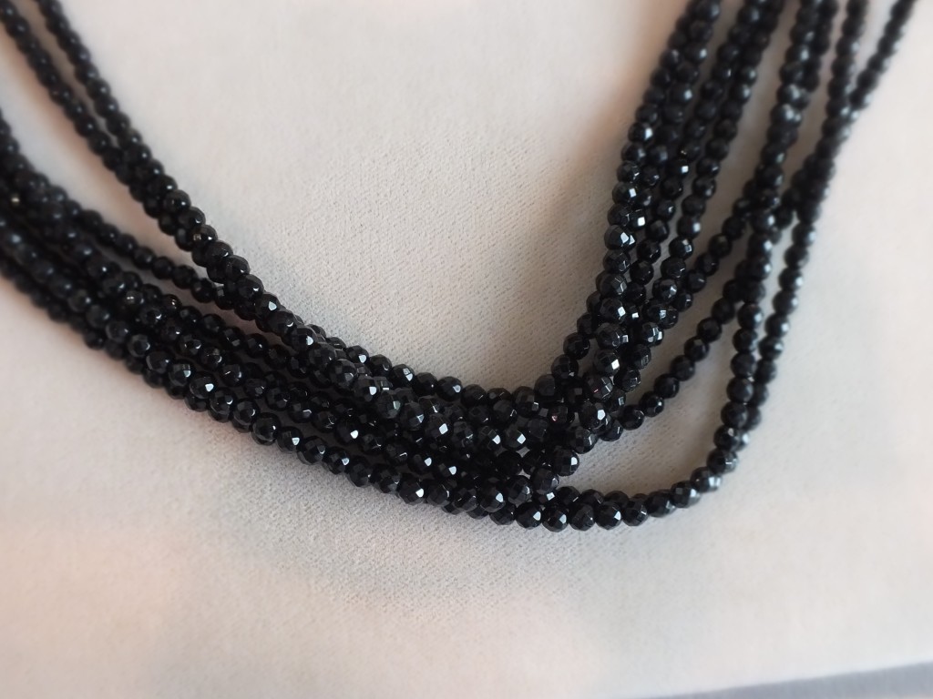 Faceted  Onyx Beads