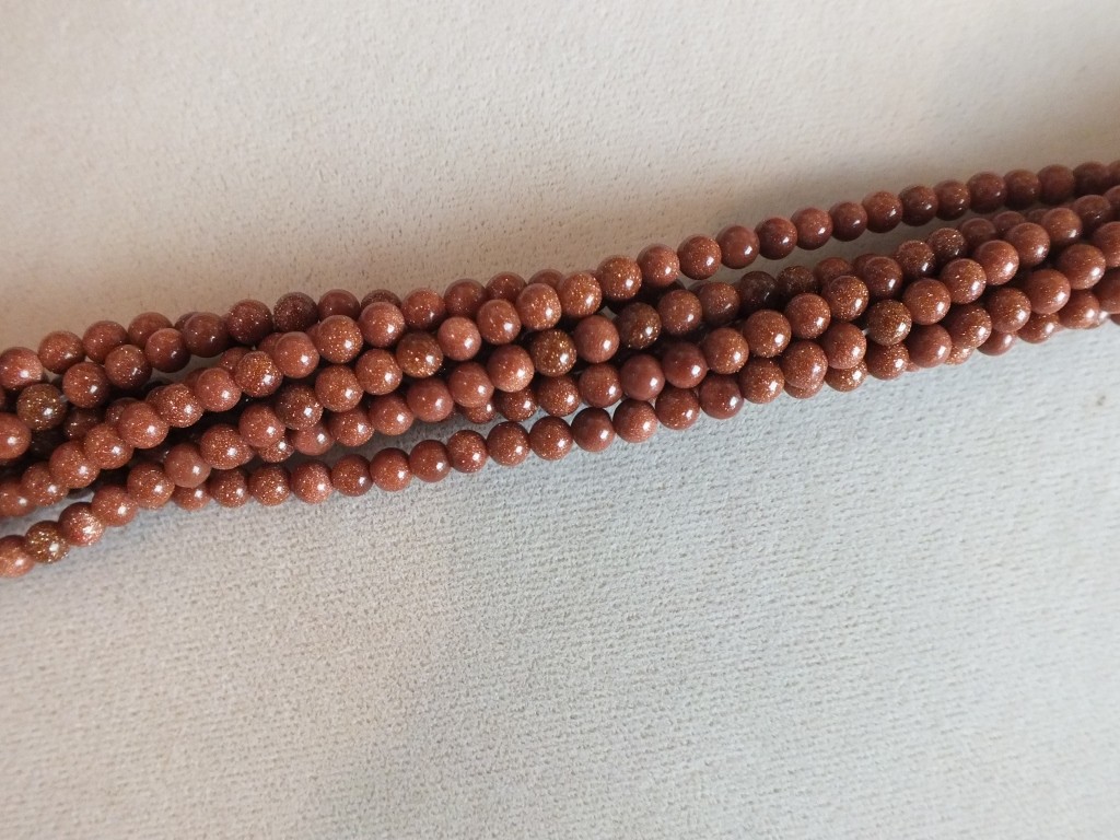 Plain Gold Stone Beads