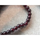 5.5-6 mm garnet strands, plain round almost 15 in long