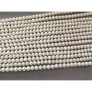 side drilled, potato shape fresh water pearls, 6-6.5 mm