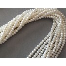 potato shape white fresh water pearls, 5-5.5 mm, 16 in long