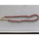Pink faceted grduated Tourmaline necklace 
